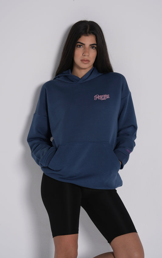 Amazing | Teal printed hoodie