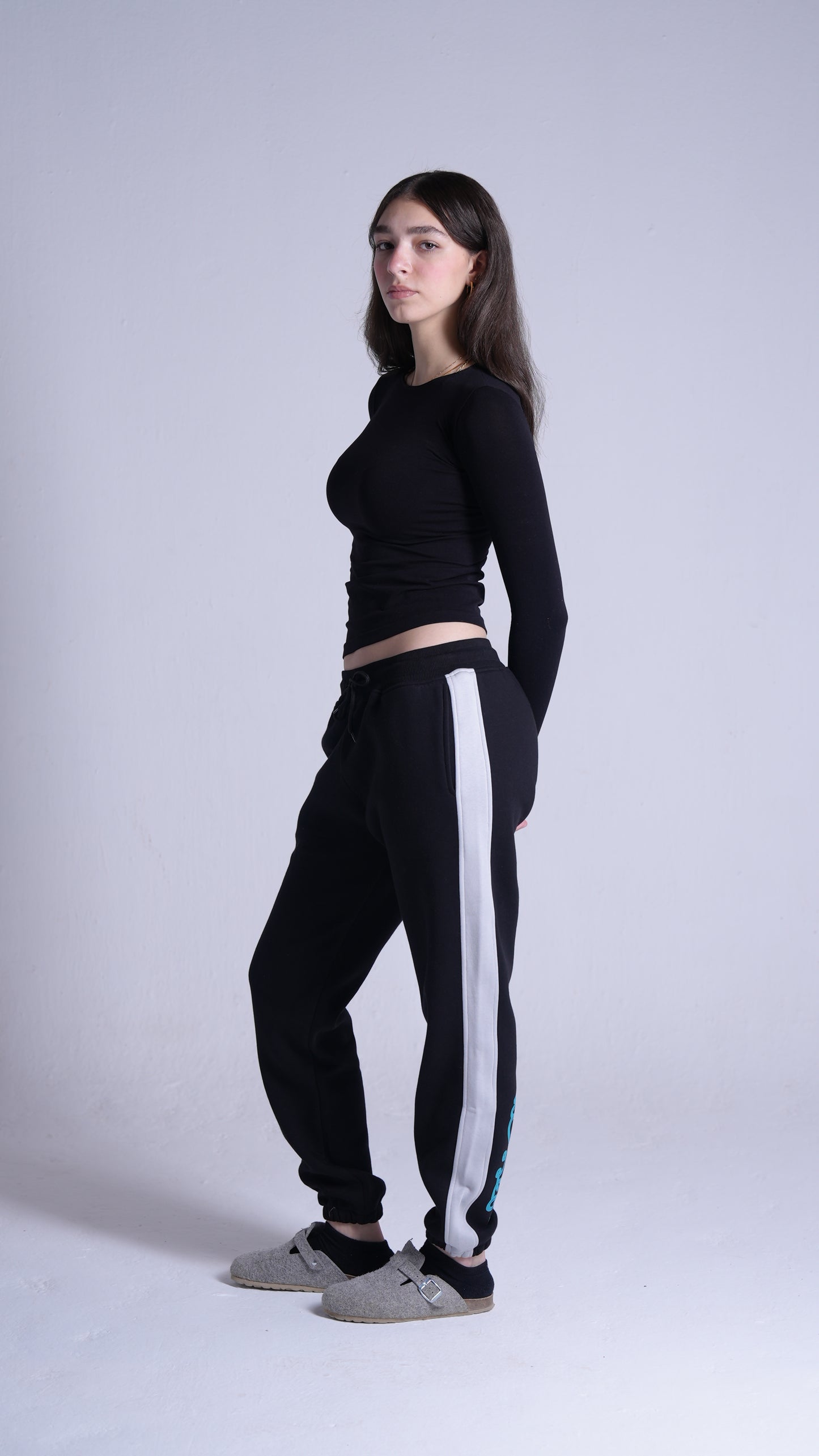 Black printed Sweatpants | PEACH X JUVENILE