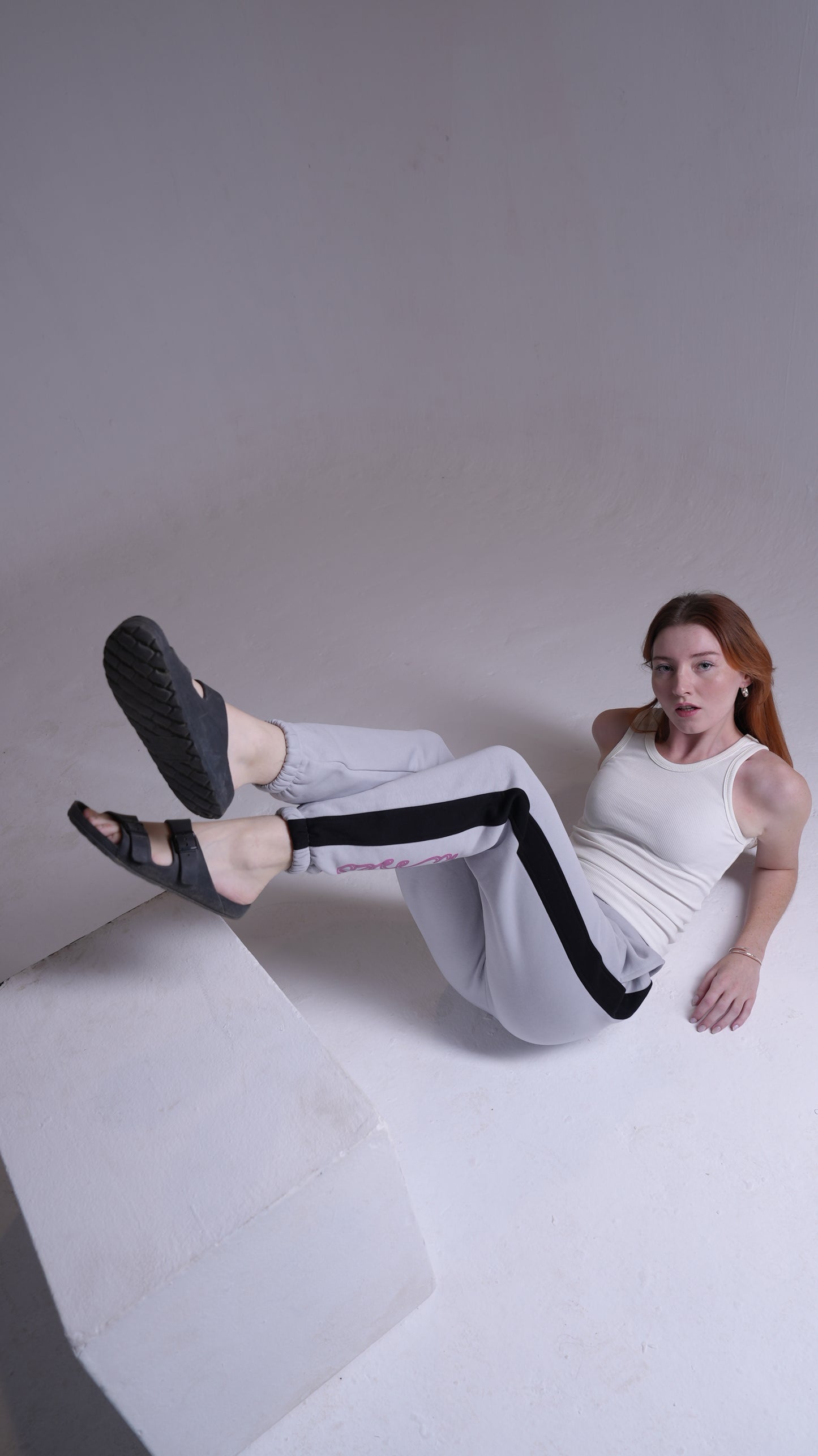 Silver printed Sweatpants | PEACH X JUVENILE