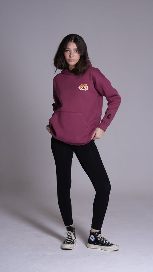 Lion "Leave it better"| Brick printed hoodie PEACH X JUVENILE