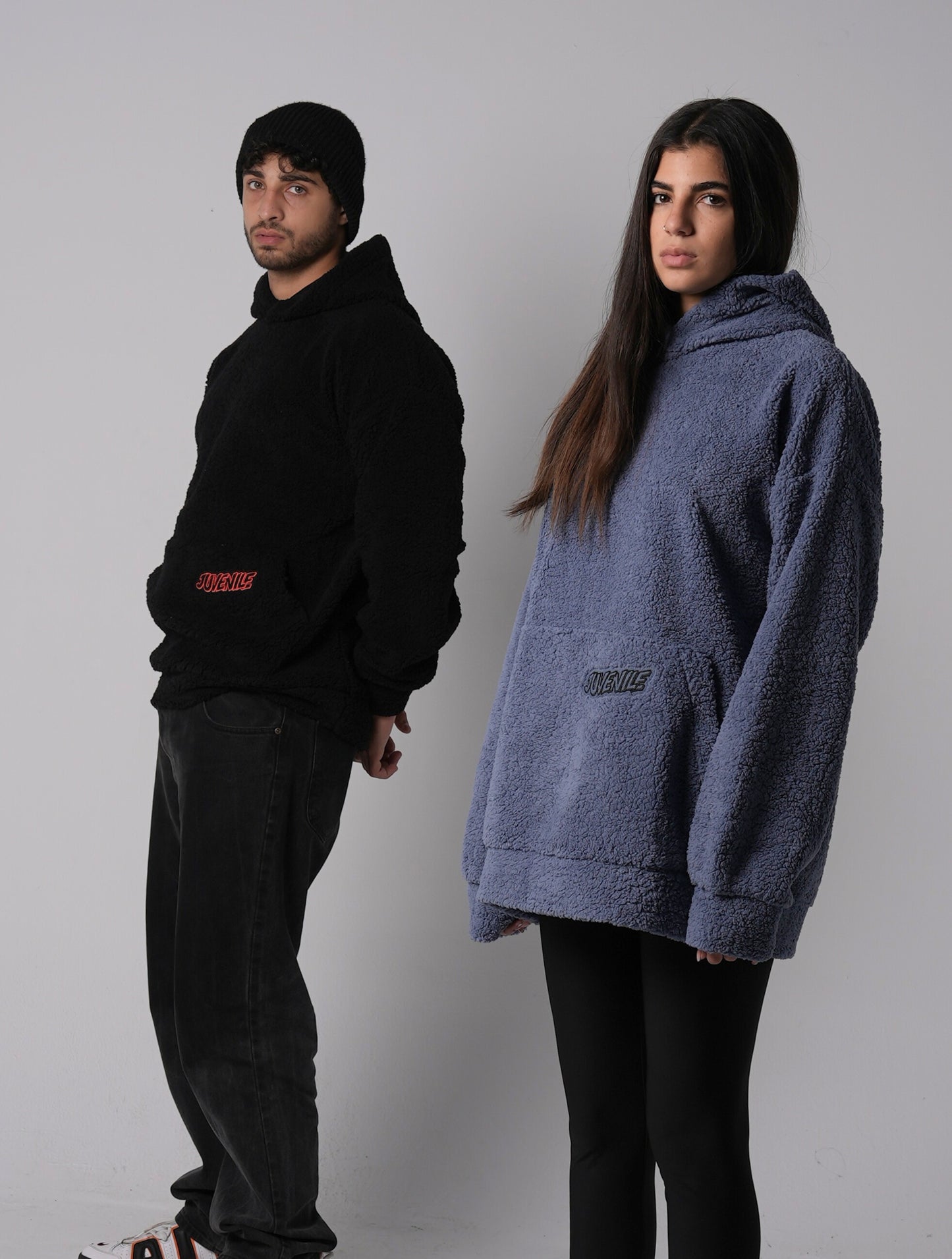 Black sheep oversized stitched hoodie