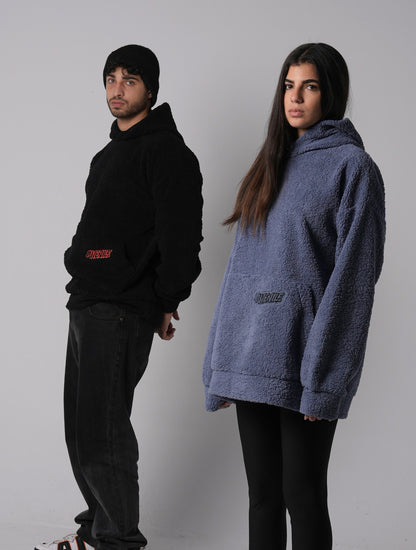 Black sheep oversized stitched hoodie