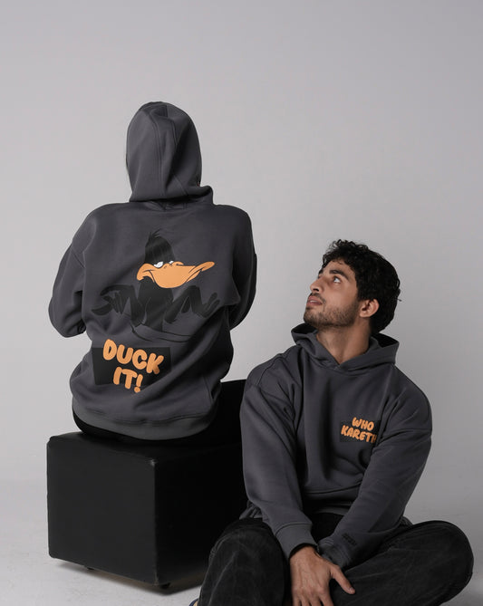 Duffy Duck | Grey printed hoodie