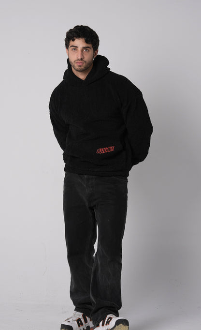 Black sheep oversized stitched hoodie