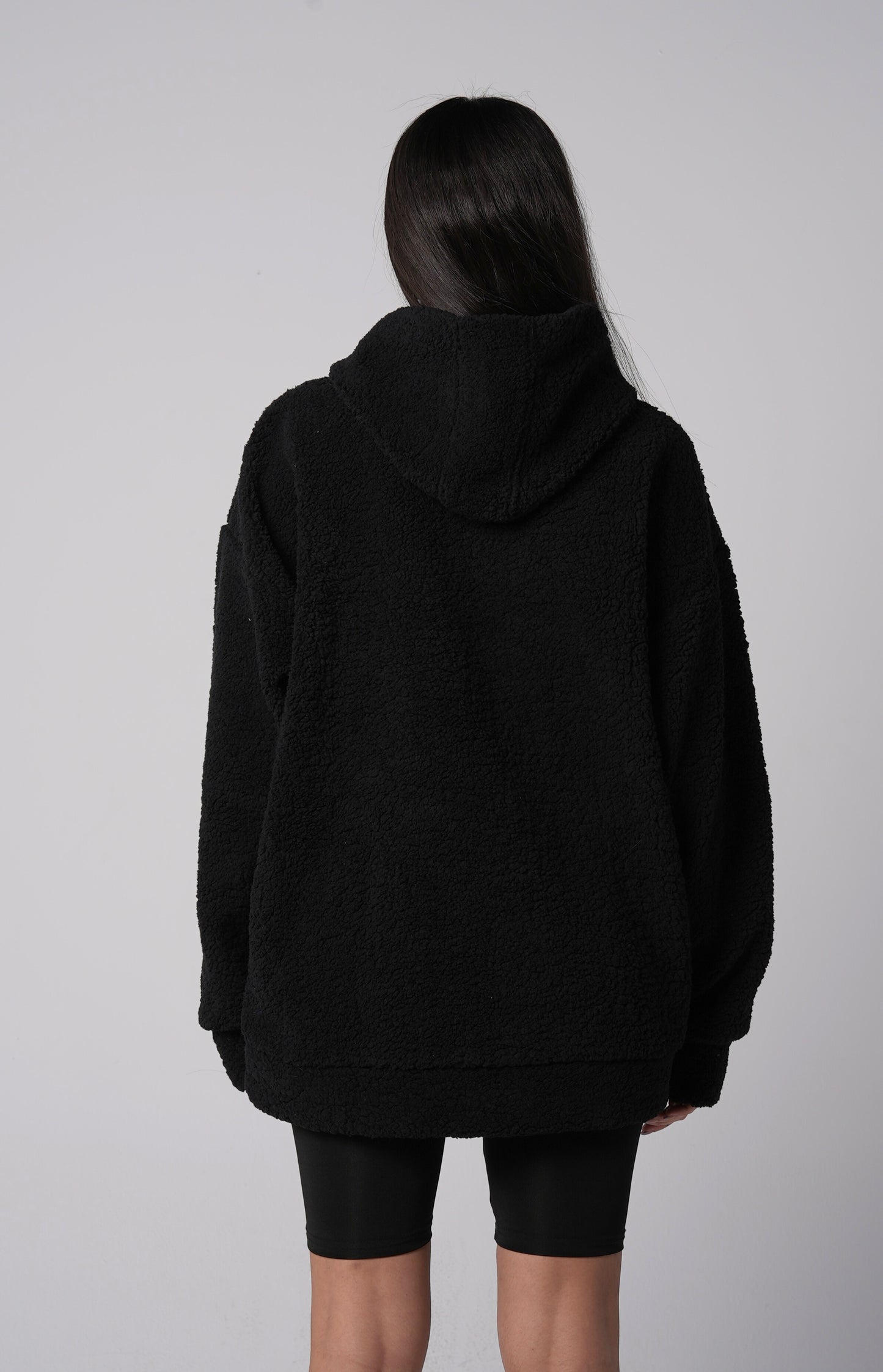 Black sheep oversized stitched hoodie