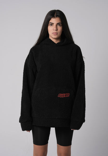 Black sheep oversized stitched hoodie