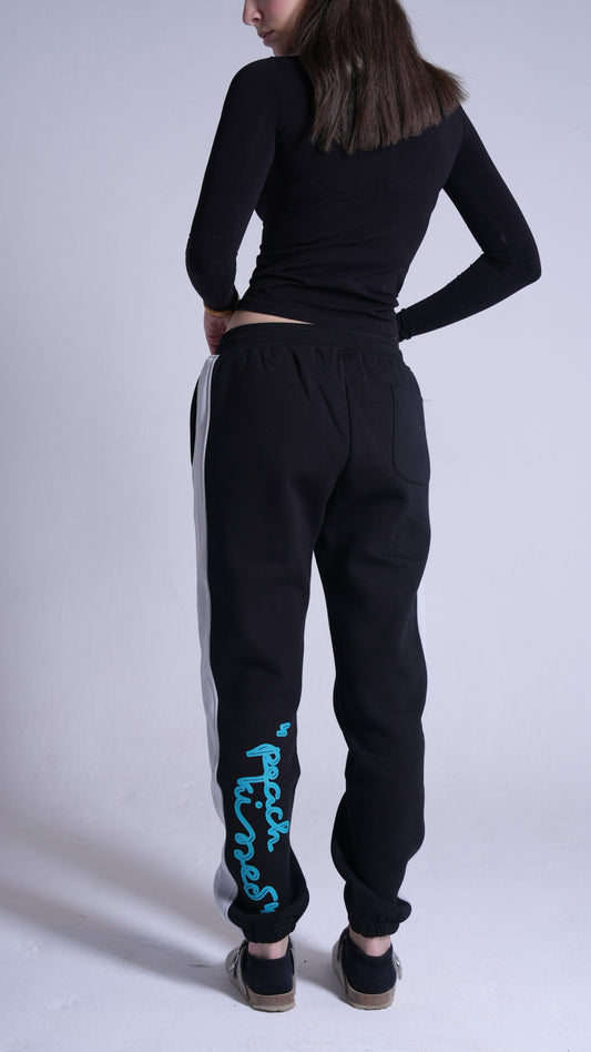 Black printed Sweatpants | PEACH X JUVENILE