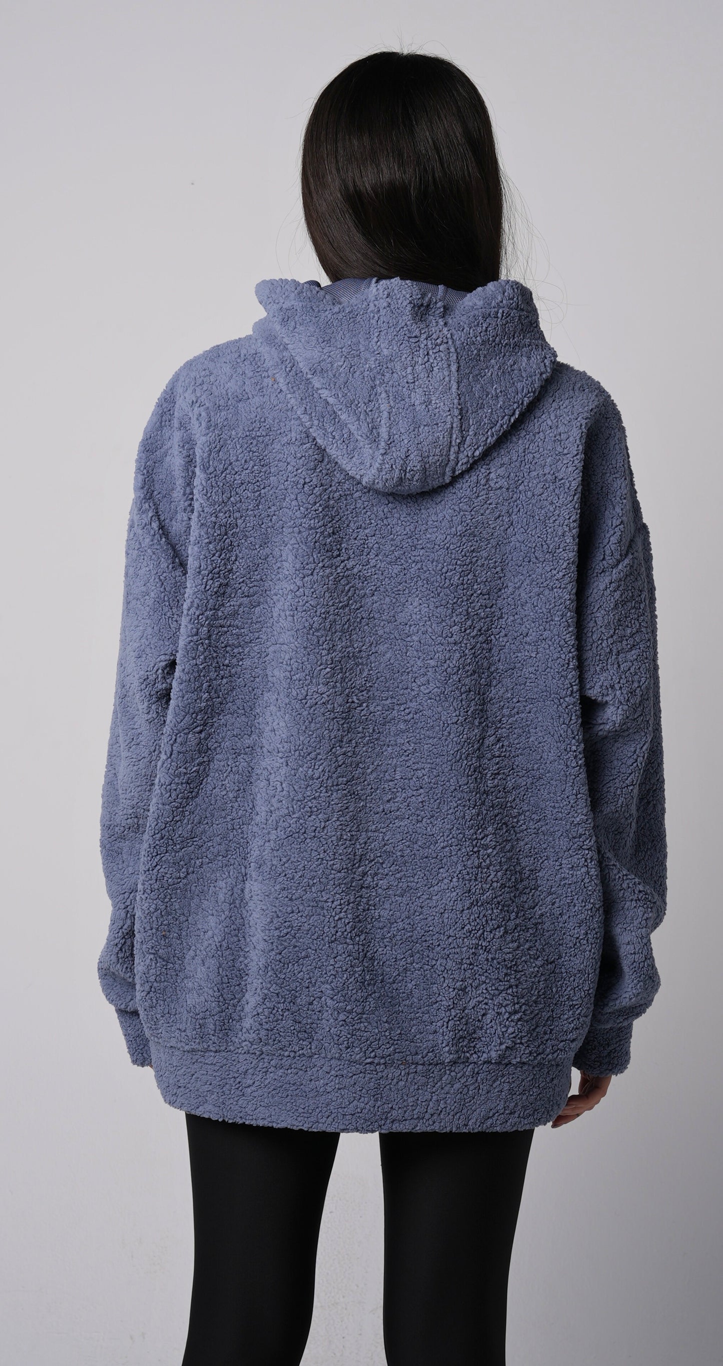 Livid blue sheep oversized stitched hoodie