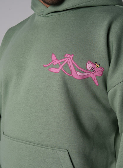 Pink Panther | Mint printed hoodie